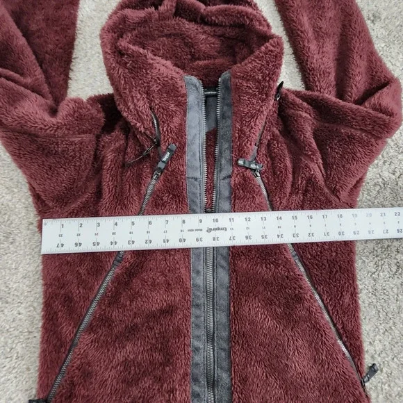 Kuhl Women's Flight Jacket Italian Fleece Hooded Pockets Thumb Loops Size M - Picture 16 of 16
